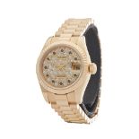 Rolex Datejust 26 179178 Ladies Yellow Gold Diamond & Sapphire Watch