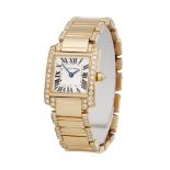 Cartier Tank Francaise WE1001RC or 2364 Ladies Yellow Gold Diamond Watch