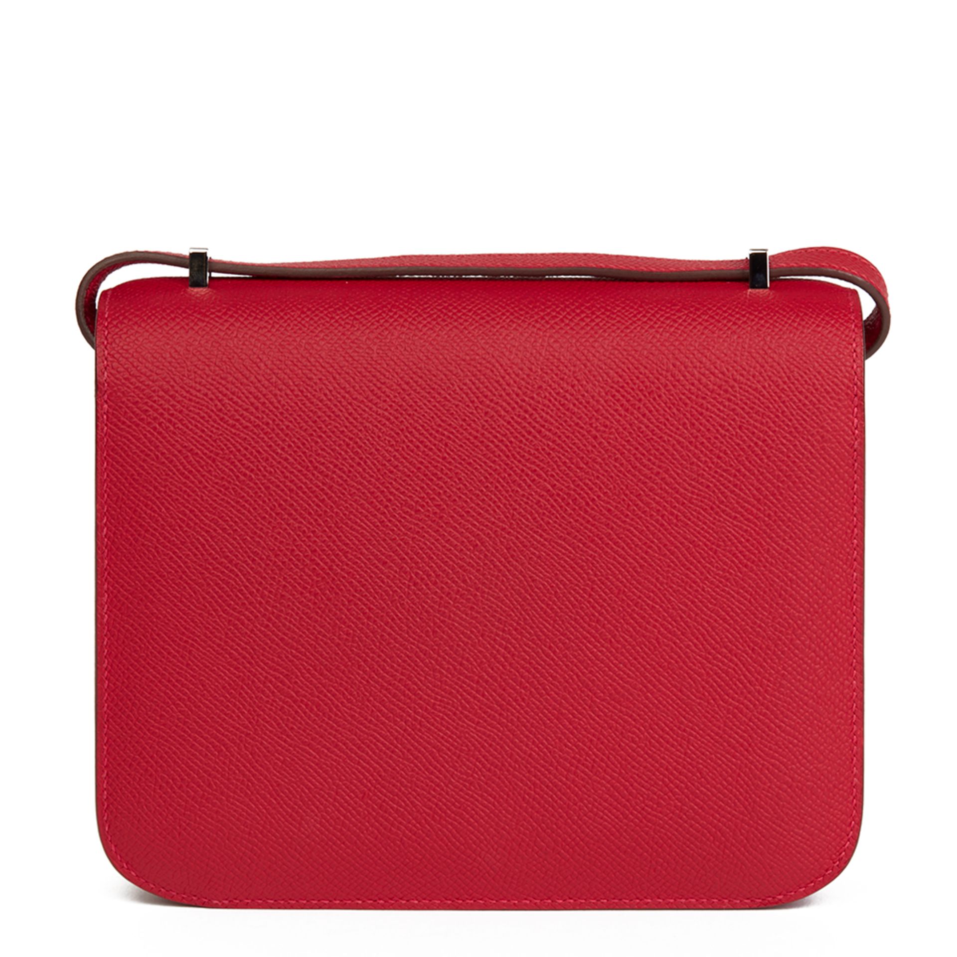 Hermès Rouge Casaque Epsom Leather Constance 18 - Image 10 of 12
