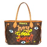 Louis Vuitton X Year Zero London Hand-Painted  ‘Hey Good Lookin’ Brown Monogram Coated Canvas Never