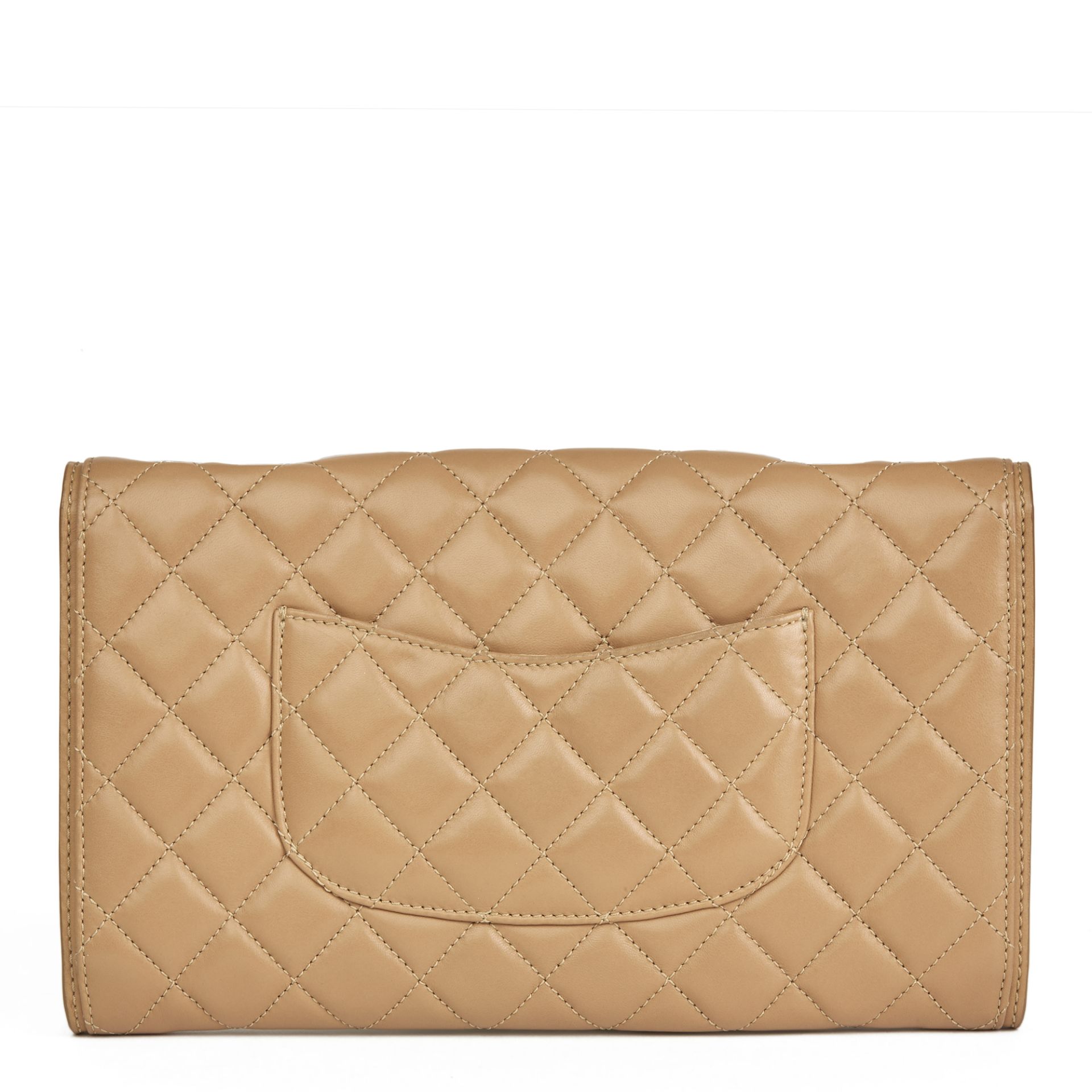 Chanel Mocha Quilted Lambskin Classic Single Flap Bag - Image 10 of 12