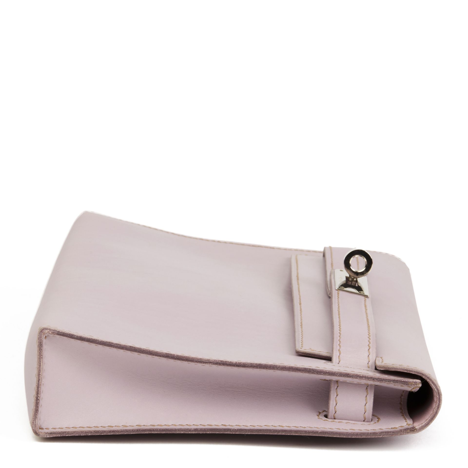 Hermès Lilac Box Nepal Leather Kelly Longue Clutch - Image 10 of 10