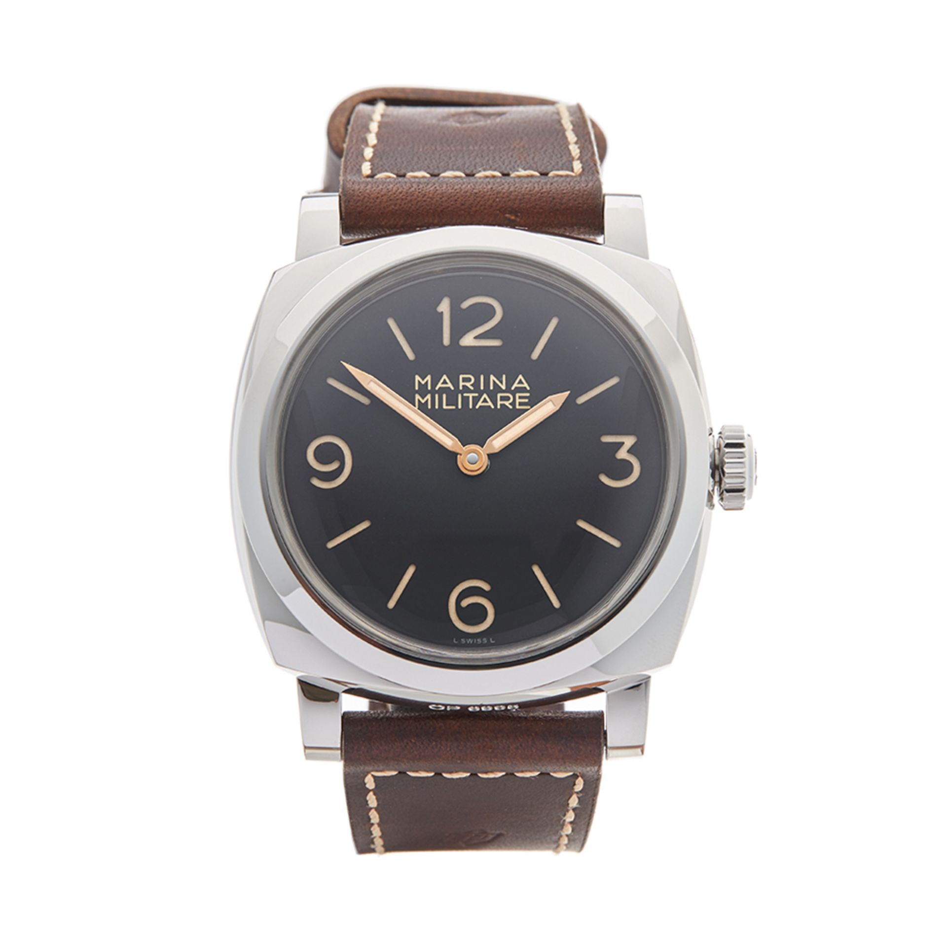 Panerai Radiomir  PAM00587 Men Stainless Steel Marina Militare Watch - Image 9 of 9