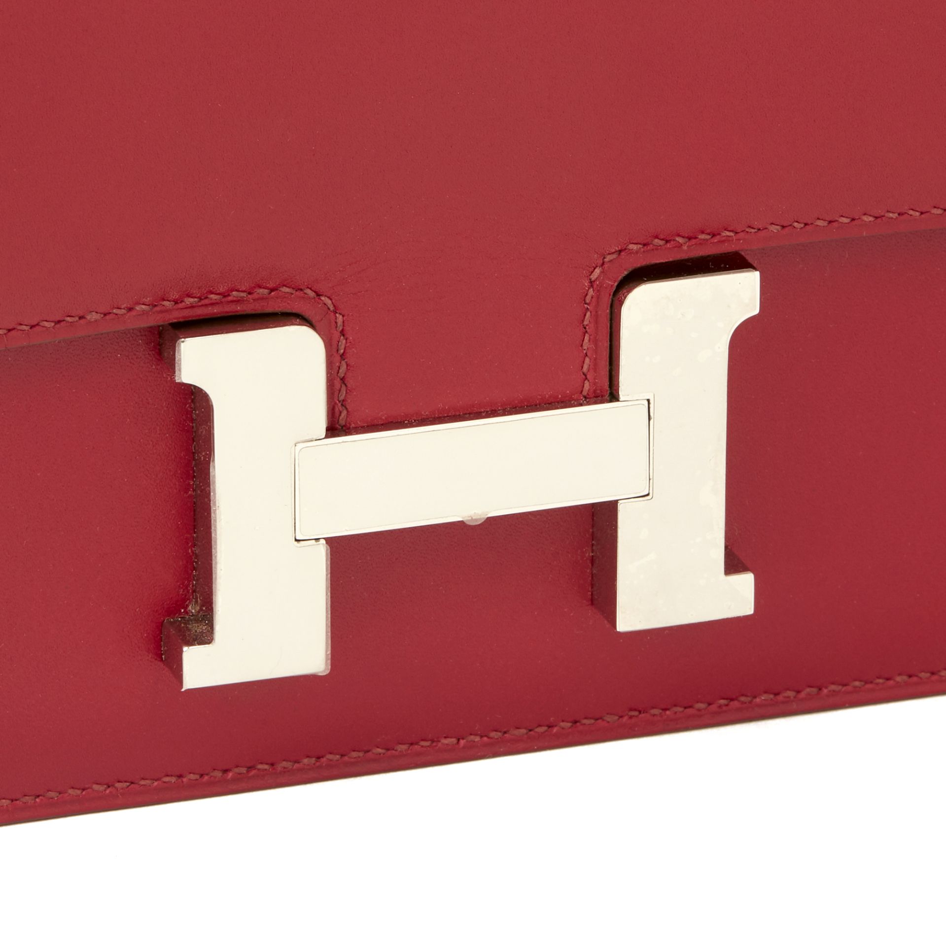 Hermès Rubis Tadelakt Leather Constance Elan - Image 8 of 12