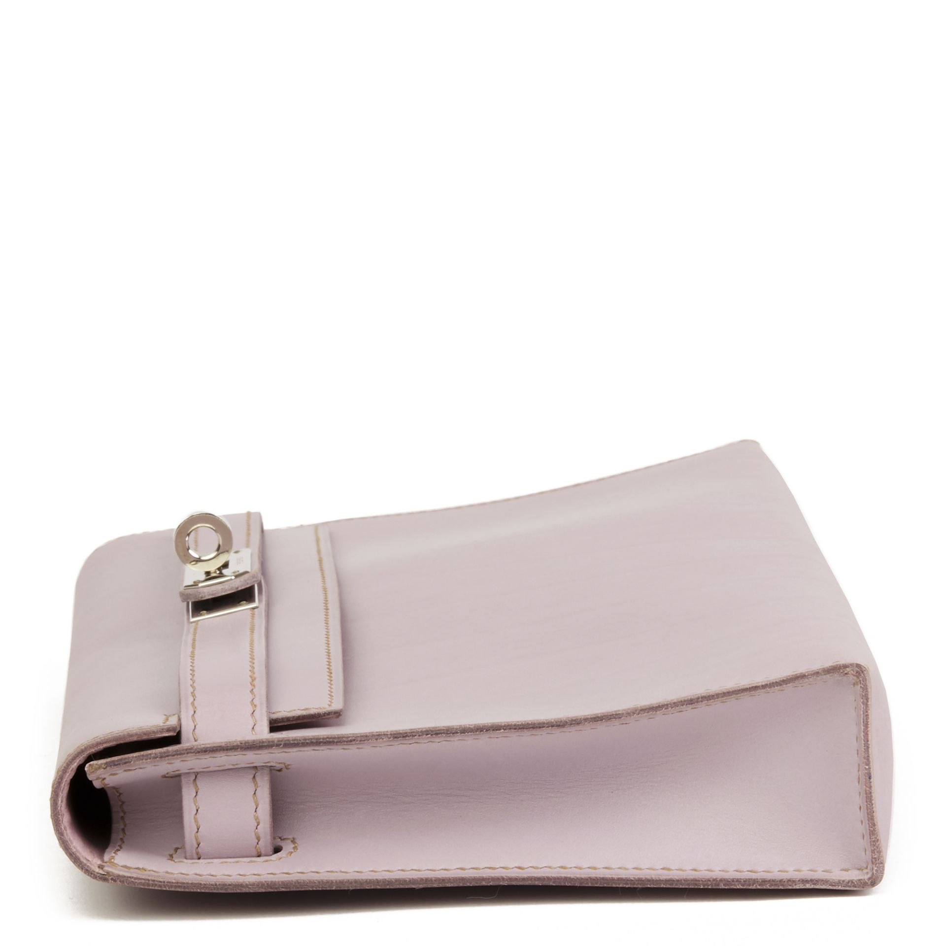 Hermès Lilac Box Nepal Leather Kelly Longue Clutch - Image 9 of 10