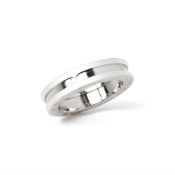 Bulgari 18k White Gold B.Zero 1 Band Ring