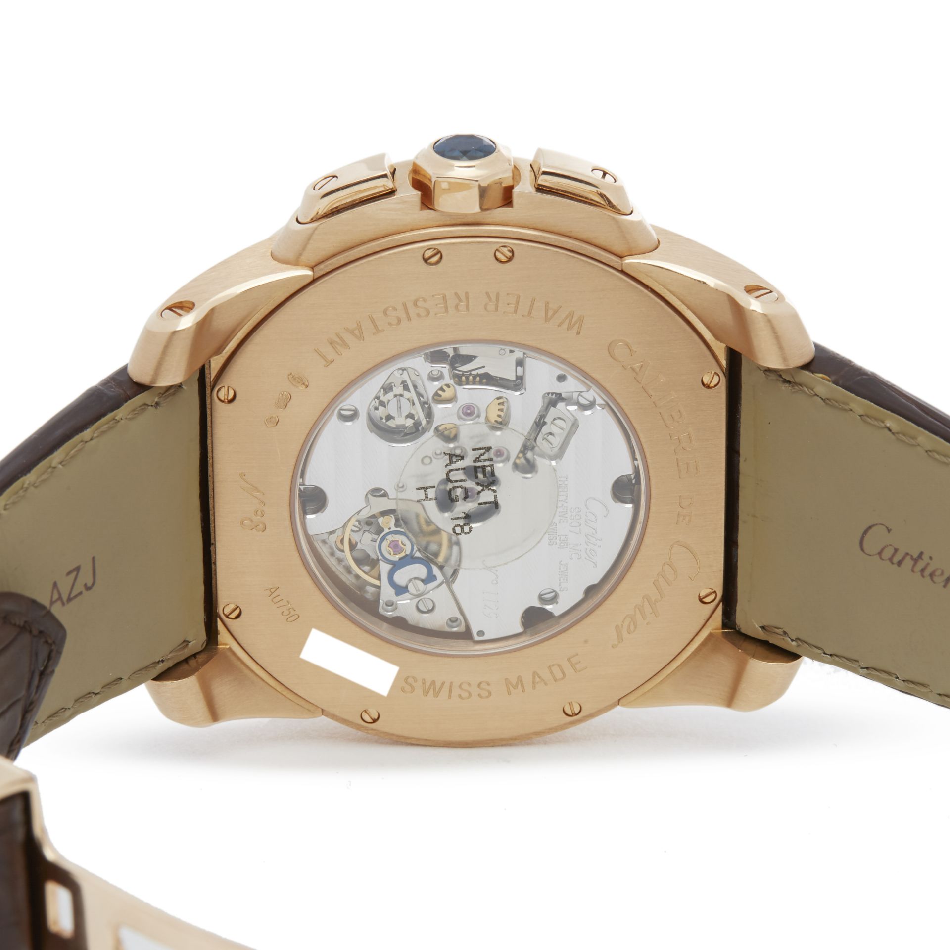 Cartier Calibre  W7100004 or 3242 Men Rose Gold Central Chronograph Watch - Image 2 of 6