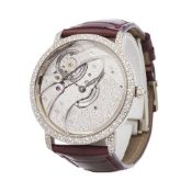 Blancpain Villeret  6619-400-55B Men White Gold Diamond Watch