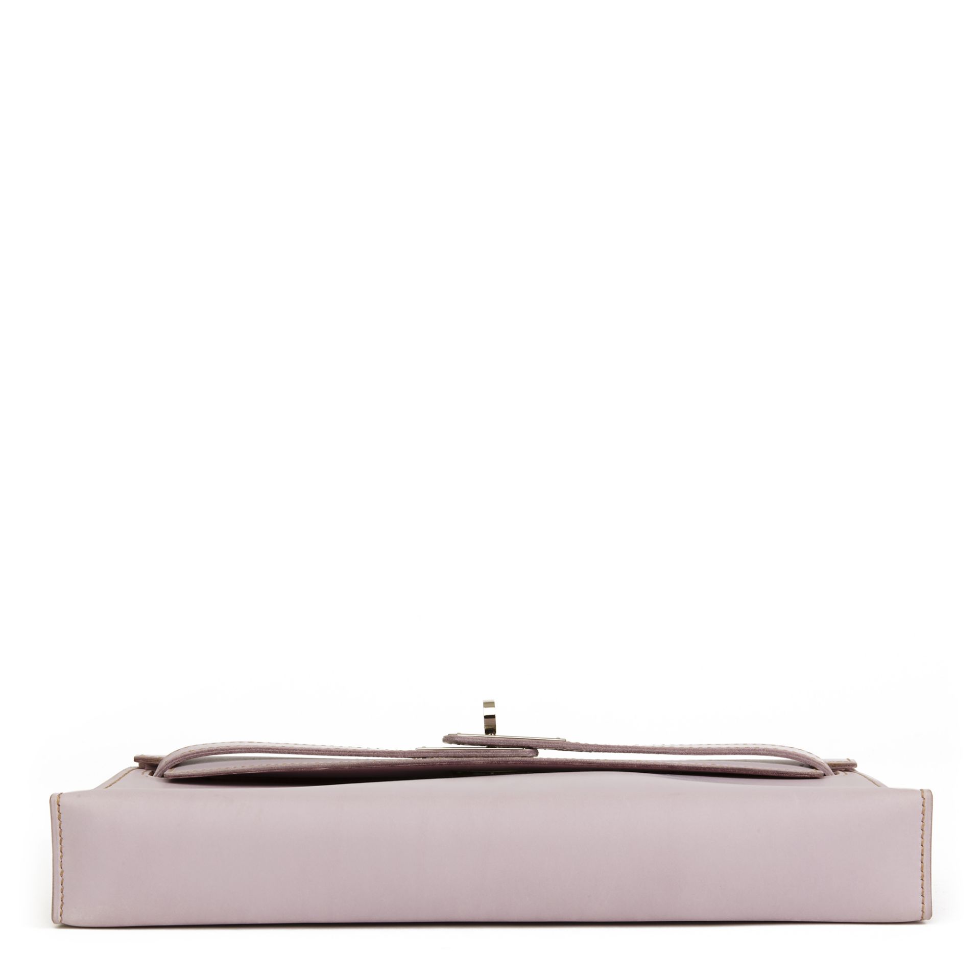 Hermès Lilac Box Nepal Leather Kelly Longue Clutch - Image 7 of 10