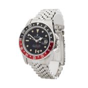 Rolex GMT-Master II 16760 Men Stainless Steel Coke Fat Lady MK I Watch