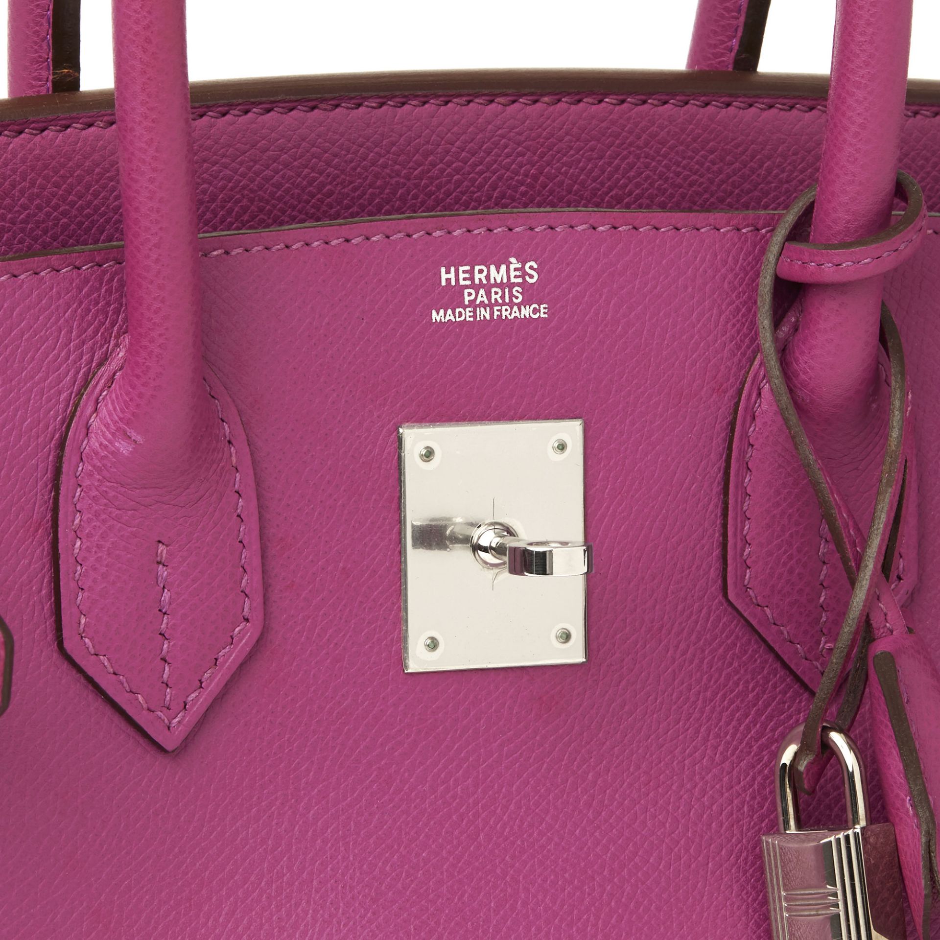 Hermès Cyclamen Epsom Leather Birkin 30Cm - Image 6 of 11