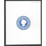 Saint Lucia 1887 De La Rue Postal Stationery Essay of a proposed 2.1/2d Registration Stamp