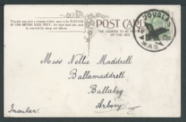 G.B. - Isle of Man / Christmas 1906 1906 Picture postcard from Douglas to Ballabeg