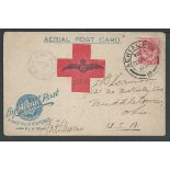 South Africa 1918 (Nov 22) "Make Your Sixpence Fly" second type Aerial Post card with small R.A.F. a