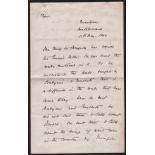 Rhodesia - King Lobengula 1890 (June 24) 1890 (June 24) Letter from King Lobengula to J. S. Moffat,