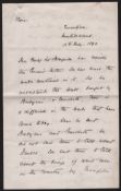 Rhodesia - King Lobengula 1890 (June 24) 1890 (June 24) Letter from King Lobengula to J. S. Moffat,
