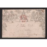 G.B. - MULREADY 1d ENVELOPE A HITHERTO UNRECORDED MAJOR VARIETY 1840. 1d envelope, stereo A134, var