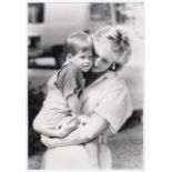 Royalty Princess of Wales, Princess Diana Official Press Photograph Prince and Princess of Wales wit