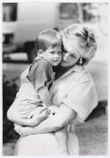 Royalty Princess of Wales, Princess Diana Official Press Photograph Prince and Princess of Wales wit