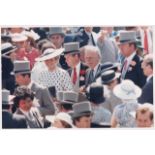 Royalty Princess of Wales, Princess Diana Official Press Photograph with Prince Charles at Royal Asc