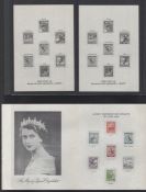 G.B. LUNDY ISLAND 1953. Coronation Royalty publicity sheet, the fine collection in a stockbook in...