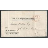 G.B. - London 1840 Returned Letter Wrapper with 'Free W. L. Maberly. Dead Letter Office"