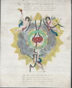 G.B. - Valentines 1836 Entire letter containing handwritten verses