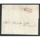 G.B. - Lancashire 1830 (Dec 25) Entire letter (a few faults) from the Liverpool Post Office with pri