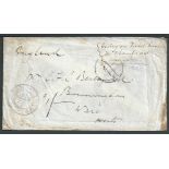 Transvaal / Natal 1881 Stampless cover (minor staining) endorsed "being on Field Service no stamps a