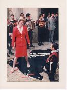 Royalty Princess of Wales, Princess Diana Official Press Photograph Royal Tour of Spain Student Mins
