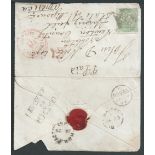G.B. - Ship Letters - Holyhead & Kingstown Packet 1863 Neat opened out Cover to Springfield