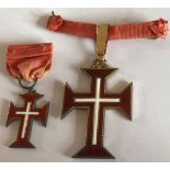 Portugal Military Order of Christ Grand Cross Badges c1950