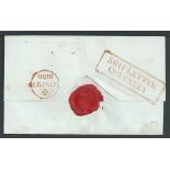 G.B - Channel Islands / Ship Letters - Guernsey 1838 Entire letter to London