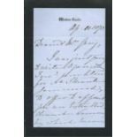 Queen Victoria 1870 Windsor Castle Letter.Dearest Mrs Grey. I was just going to write to you whe...