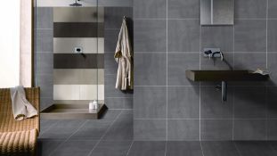 NEW 9.94m2 Porland Marengo Grey Wall and Floor Tiles. 450x450mm Per Tile, 8.8mm Thick. ndustria...