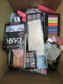 Circa. 200 items of various new make up acadamy make up to include: natural glow palette, retro...