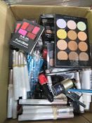 Circa. 200 items of various new make up acadamy make up to include: paintbox multishade lip pal...