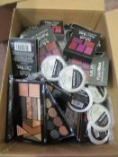 Circa. 200 items of various new make up acadamy make up to include: lip transformer, devotion e...