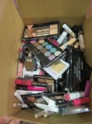 Circa. 200 items of various new make up acadamy make up to include: pro base cover and conceal...