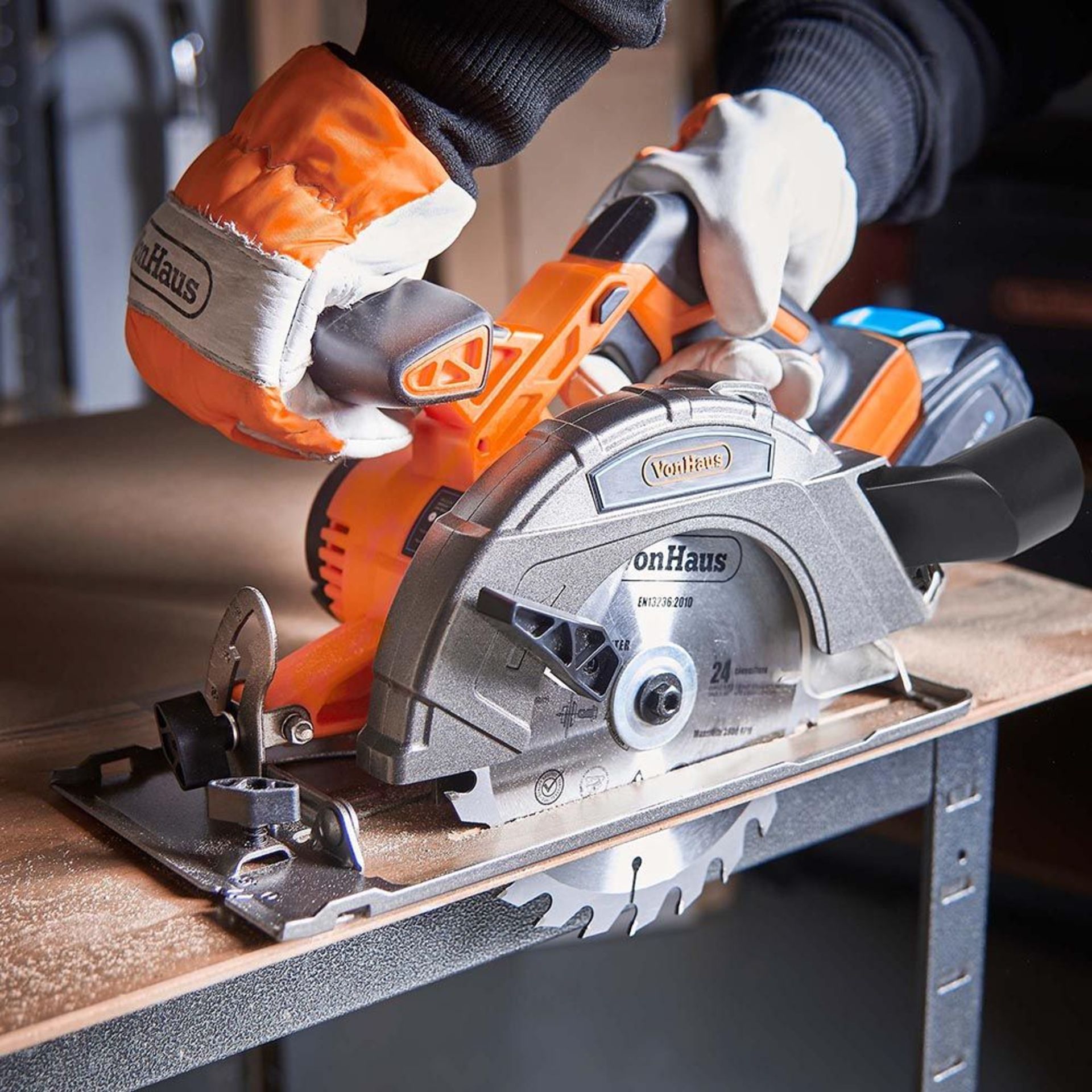 (K11) 20V Max Circular Saw 20V Max 2Ah battery included is compatible with other tools in the ... - Image 2 of 3