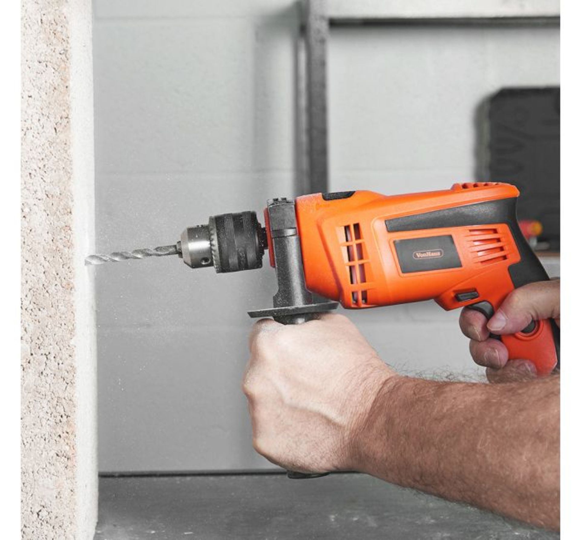 (VL13) 710W Impact Drill Switch the button on the top to select hammer or drilling function... - Image 2 of 2