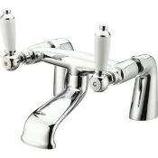 (KH15) Brean Chrome-plated Bath Mono mixer Tap. This traditional style chrome bath mixer from t...