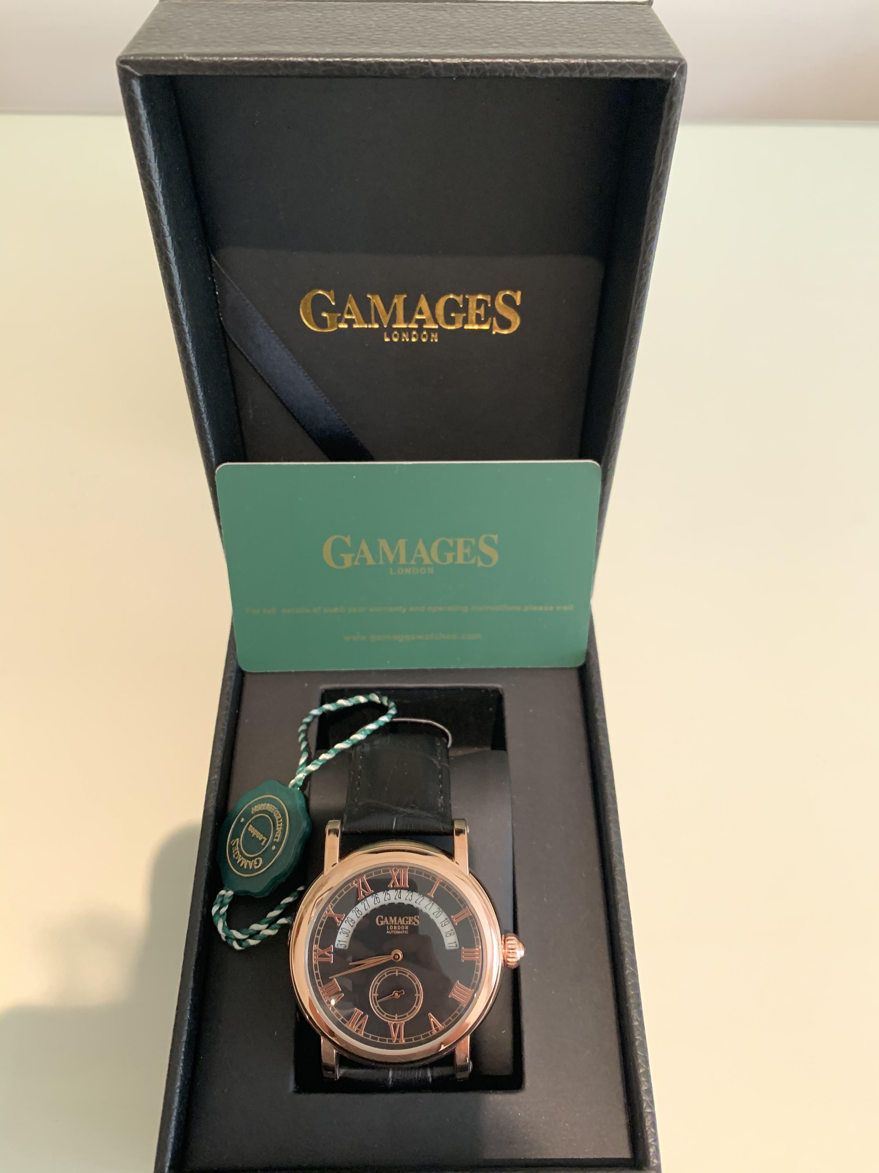 Limited Edition Hand Assembled Gamages Split Date Automatic Rose – 5 Year  Warranty \u0026 Free Delivery