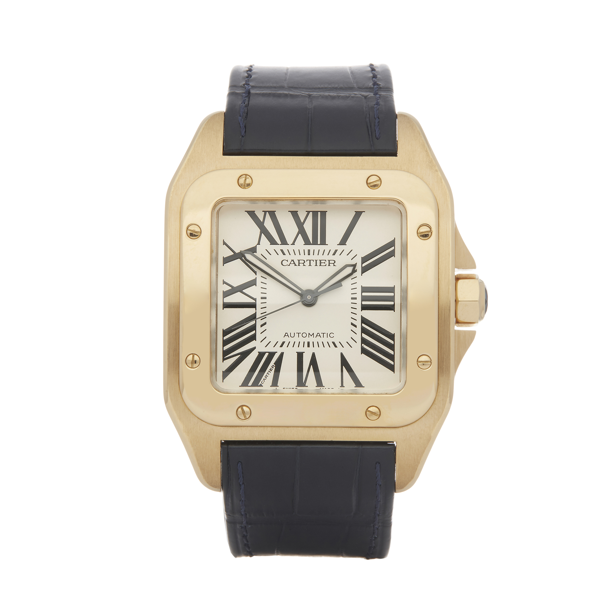 Cartier Santos 100 W20071Y1 or 2657 Men Yellow Gold Watch - Image 8 of 8