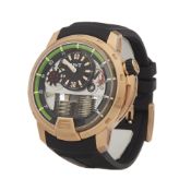 HYT H1 148-PG-22-GF-RU Men Rose Gold Power Reserve Watch