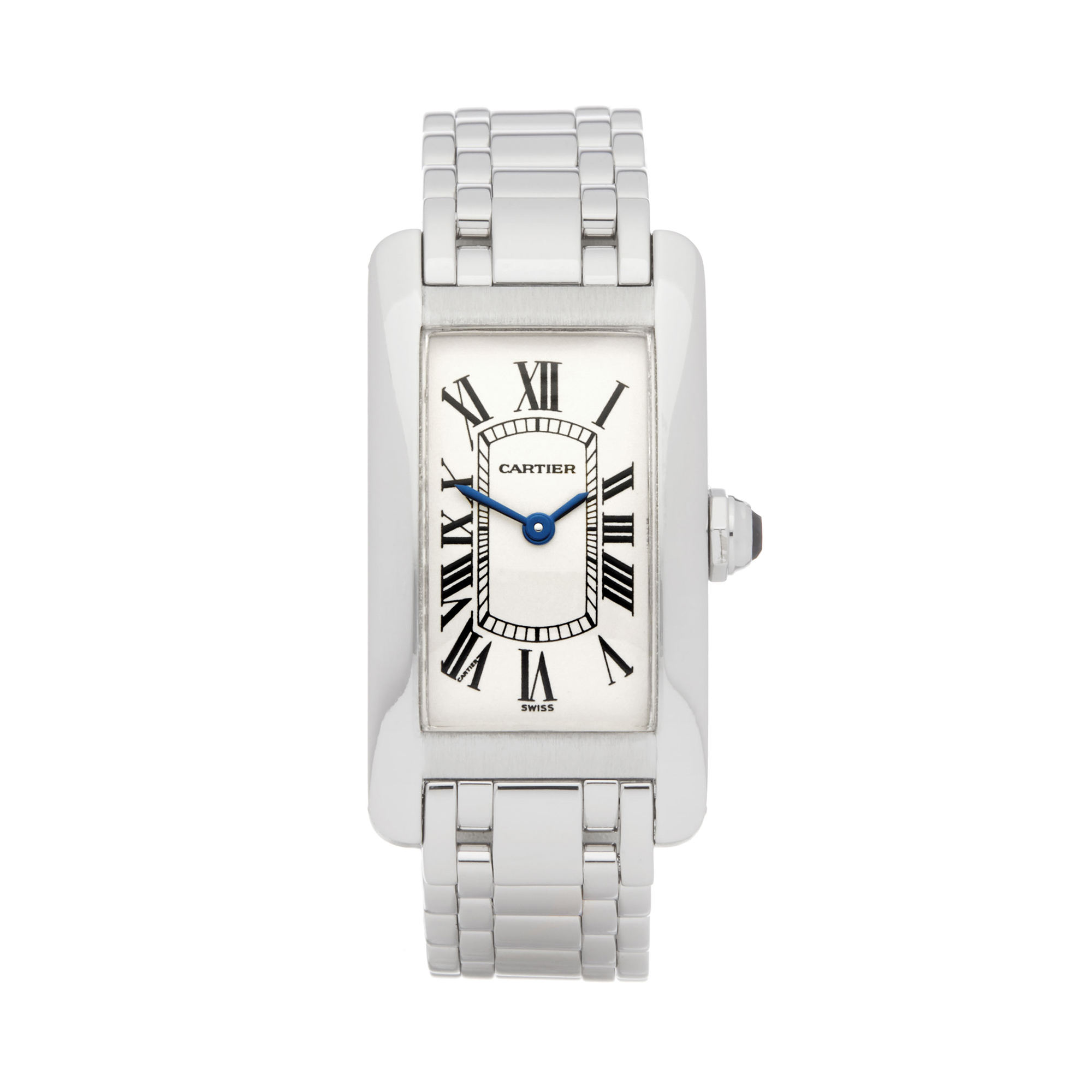 Cartier Tank Americaine W26019L1 or 1713 Ladies White Gold Watch - Image 9 of 9