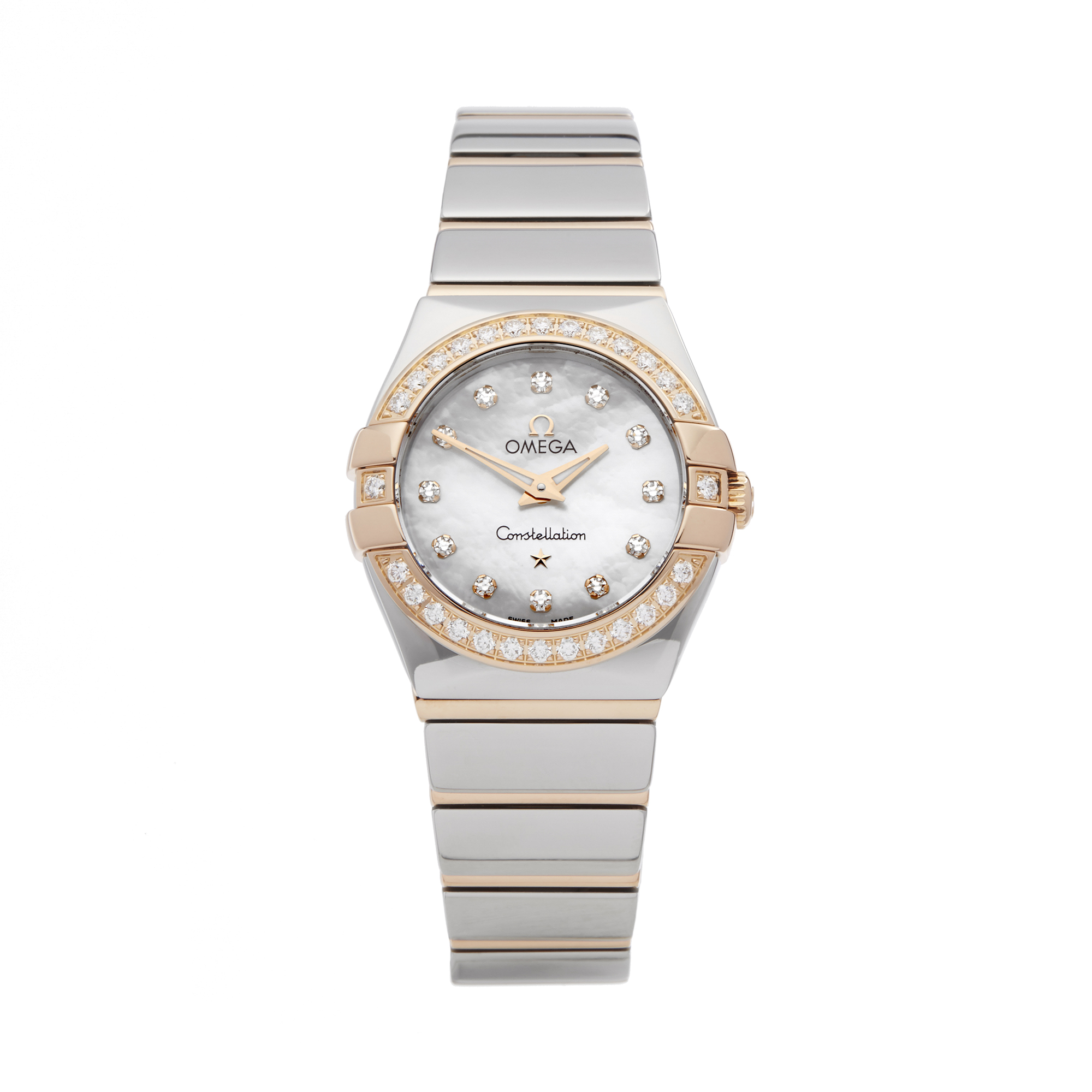 Omega Constellation 123.25.24.60.55.005 Ladies Stainless Steel & Rose Gold Diamond Mother Of Pearl - Image 7 of 7