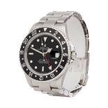 Rolex GMT-Master II 16710 Men Stainless Steel Rectangular Dial Watch