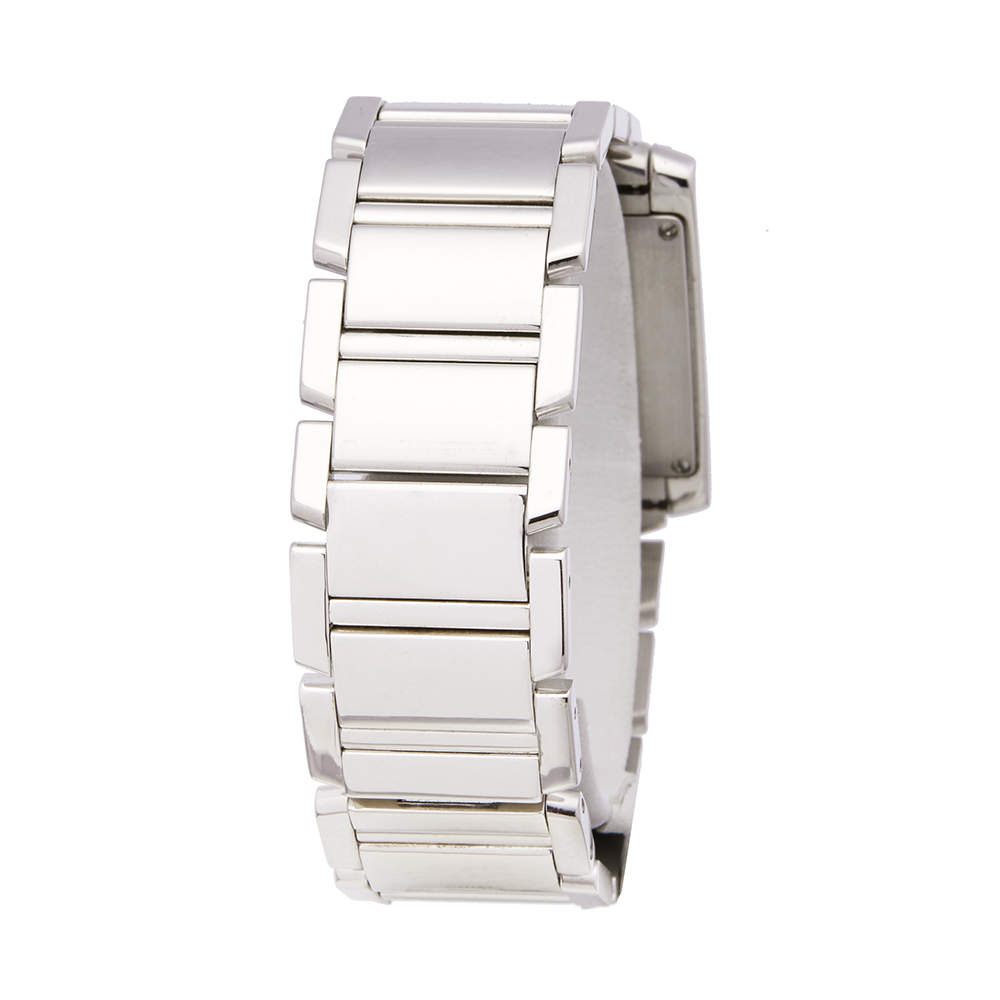 Cartier Tank Francaise WE1018S3 or 2491 Ladies White Gold Diamond Watch - Image 6 of 9