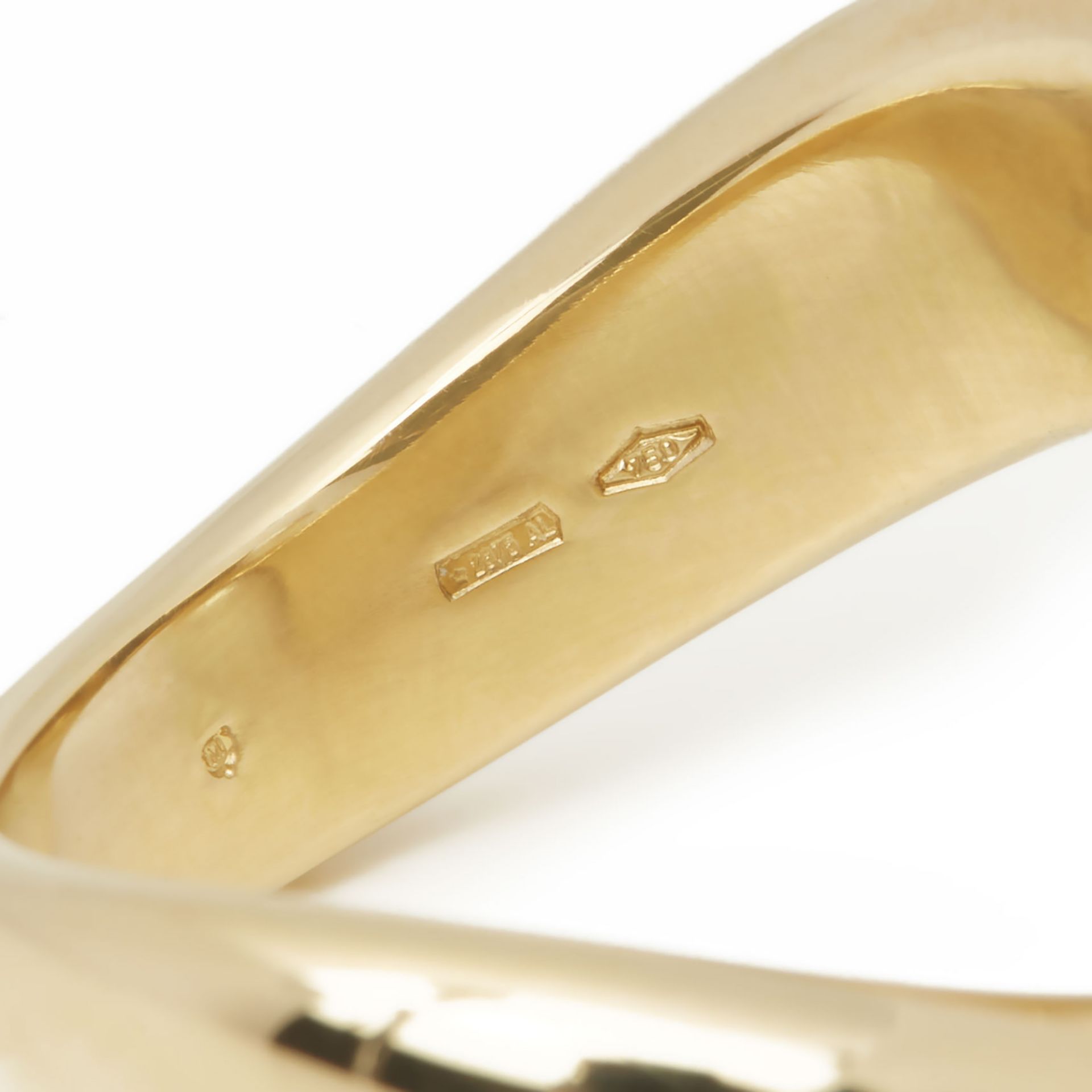 Mikimoto 18k Yellow Gold Akoya Pearl & Tourmaline Ring - Image 5 of 8